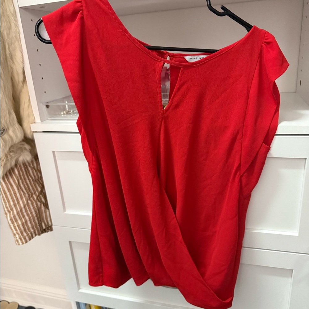 Red dress shirt